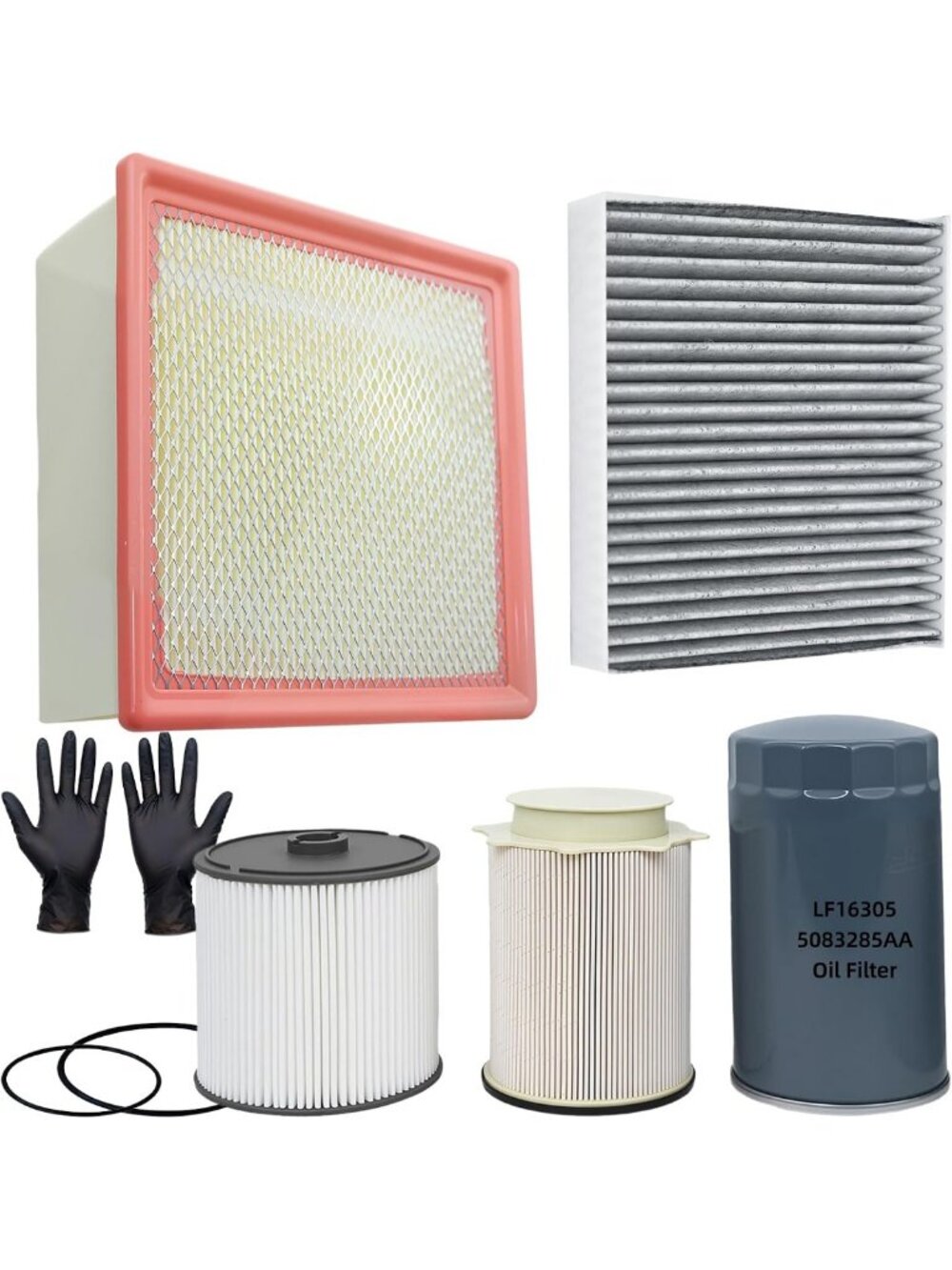6.7L Turbo Diesel Fuel Filter Kit for Ram 2500 3500 4500 5500 - 5 Pack
